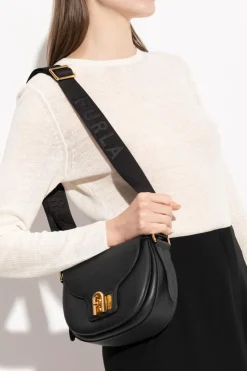 Furla CZARNY Torba na ramię `Lotus Mini`