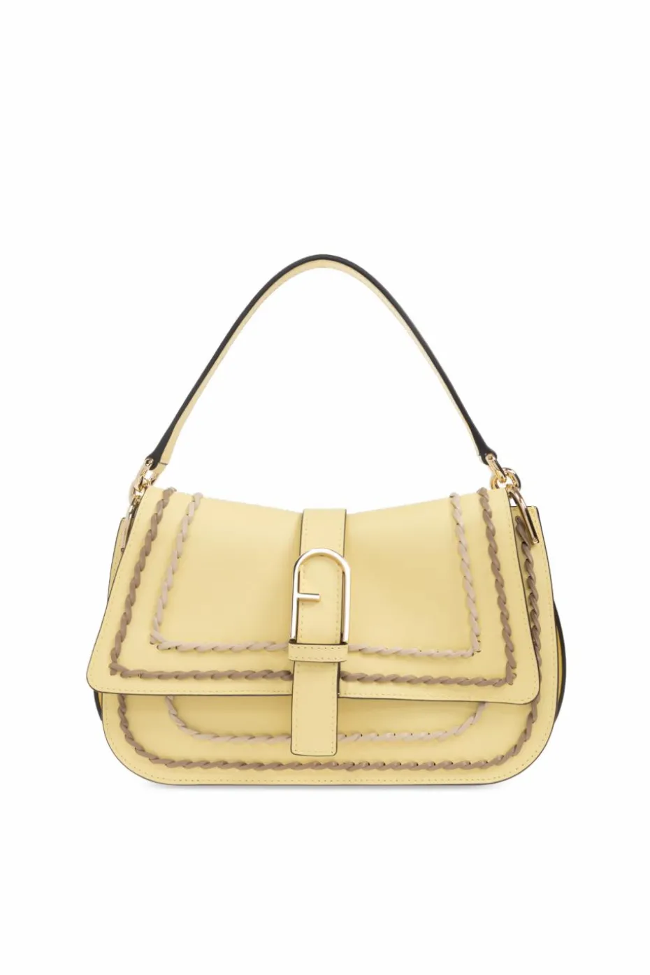 Furla ŻÓŁTY Torba na ramię `Flow Medium`