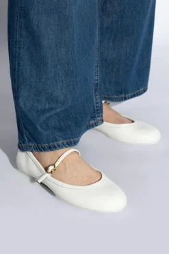 Gianvito Rossi BIAŁY Baleriny `Carla`