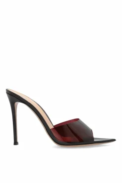 Gianvito Rossi BORDO Klapki na obcasie `Elle`