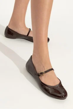 Gianvito Rossi BRĄZOWY Baleriny `Carla`