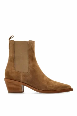 Gianvito Rossi BRĄZOWY Botki na obcasie ‘Wylie’