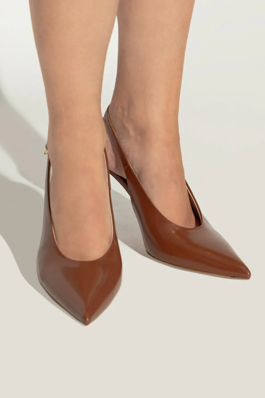 Gianvito Rossi BRĄZOWY Buty na obcasie `Robbie`