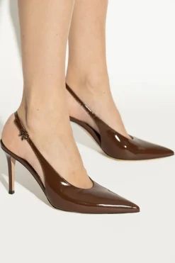 Gianvito Rossi BRĄZOWY Buty na obcasie `Robbie Sling`