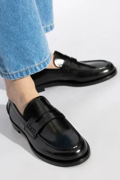 Gianvito Rossi CZARNY Buty `Michael` typu `loafers`