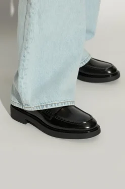 Gianvito Rossi CZARNY Buty `Harris` typu `loafers`