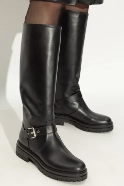 Gianvito Rossi CZARNY Kozaki `Thiago`