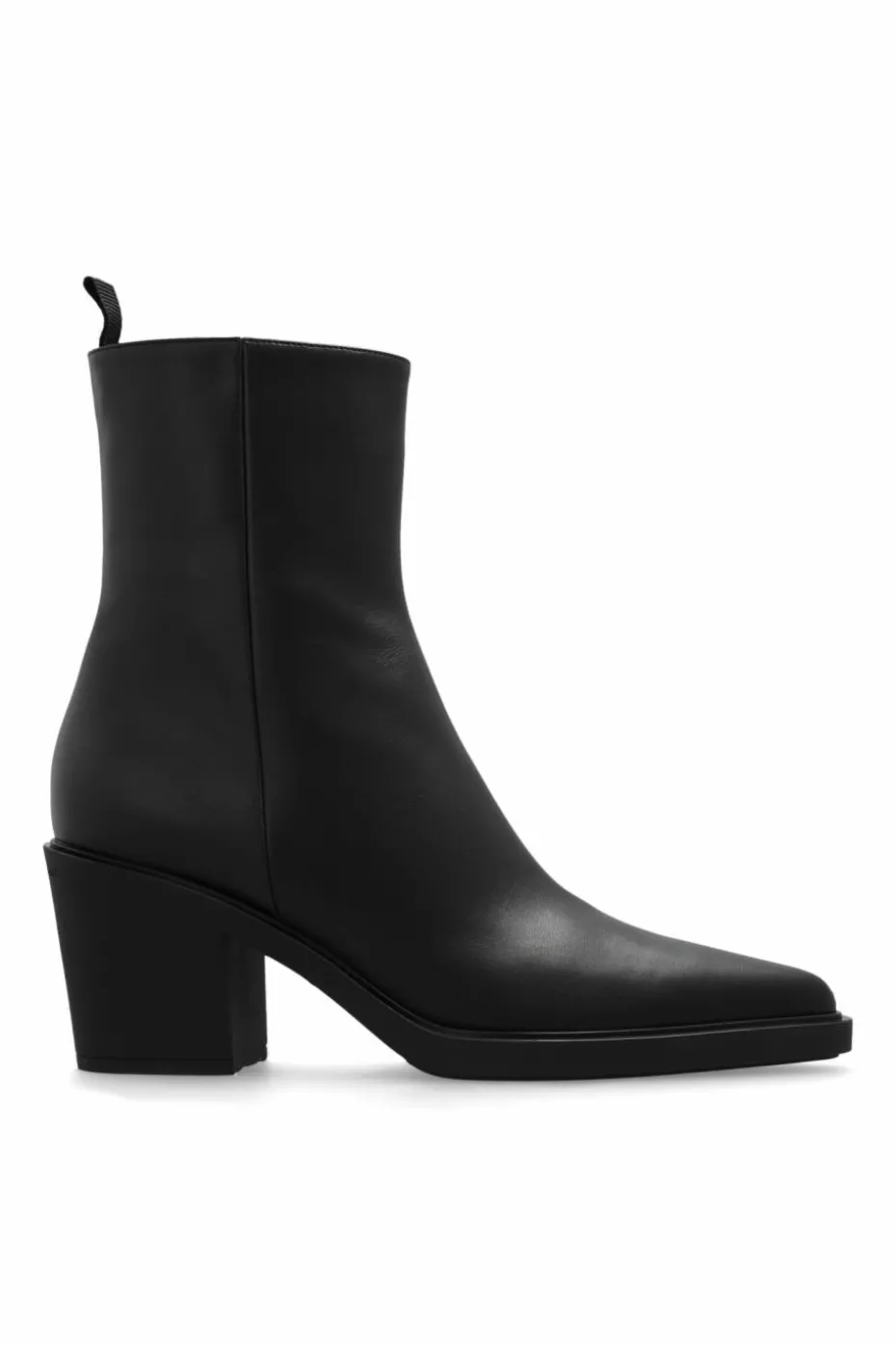 Gianvito Rossi CZARNY Skórzane botki `Dylan`