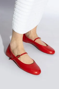 Gianvito Rossi CZERWONY Baleriny `Carla`