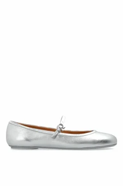 Gianvito Rossi SREBRNY Baleriny `Carla`