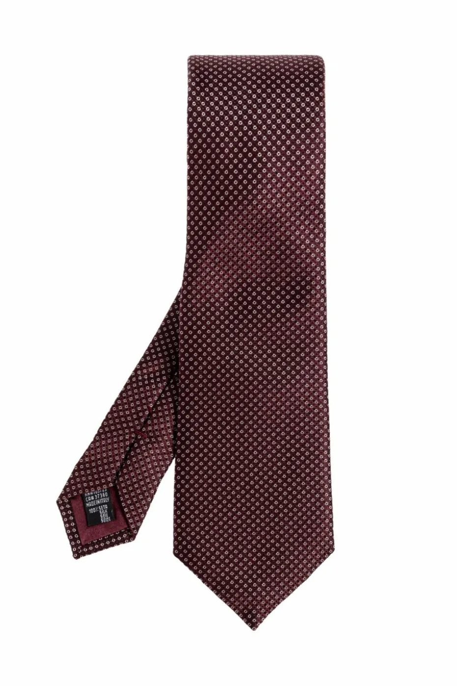 Giorgio Armani BORDO Jedwabny krawat