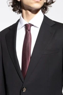 Giorgio Armani BORDO Jedwabny krawat