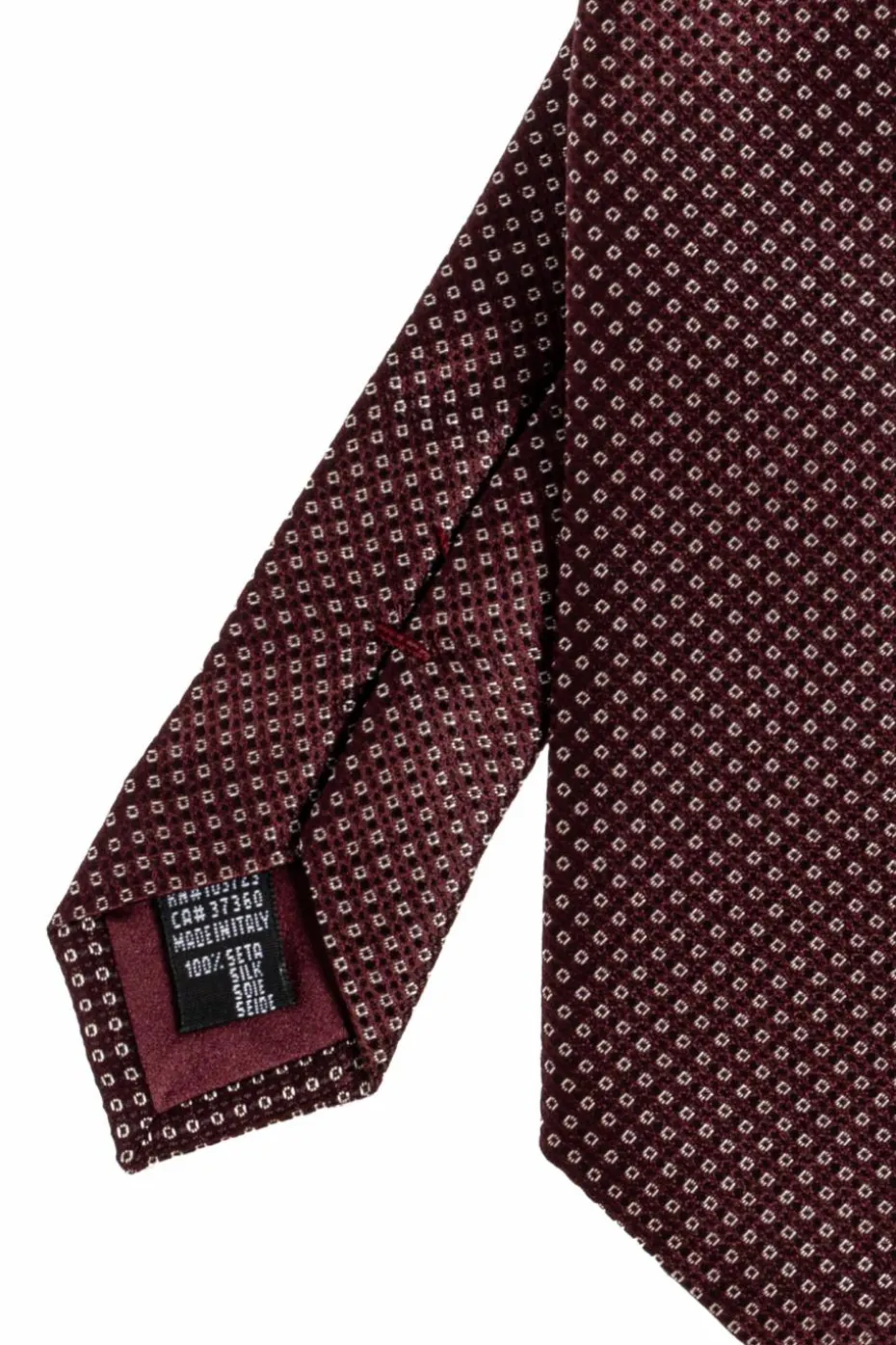 Giorgio Armani BORDO Jedwabny krawat