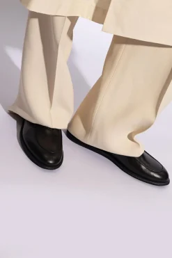 Giorgio Armani CZARNY Skórzane buty typu ‘loafers’