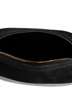 Giorgio Armani CZARNY Skórzana kosmetyczka