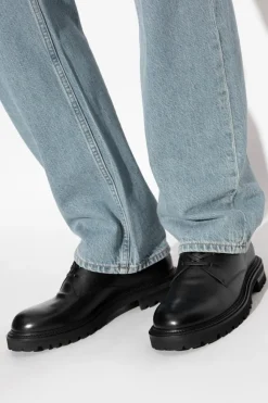 Giorgio Armani CZARNY Skórzane buty