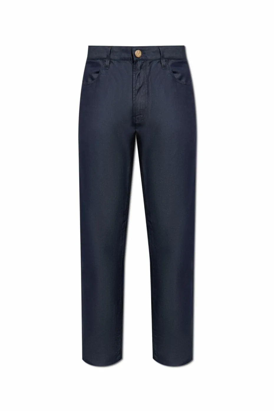 Giorgio Armani GRANATOWY Spodnie z lekko zwężanymi nogawkami