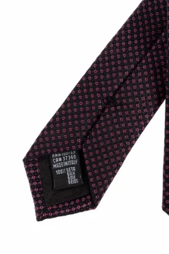 Giorgio Armani GRANATOWY Jedwabny krawat