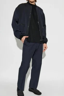 Giorgio Armani GRANATOWY Kurtka typu `bomber`