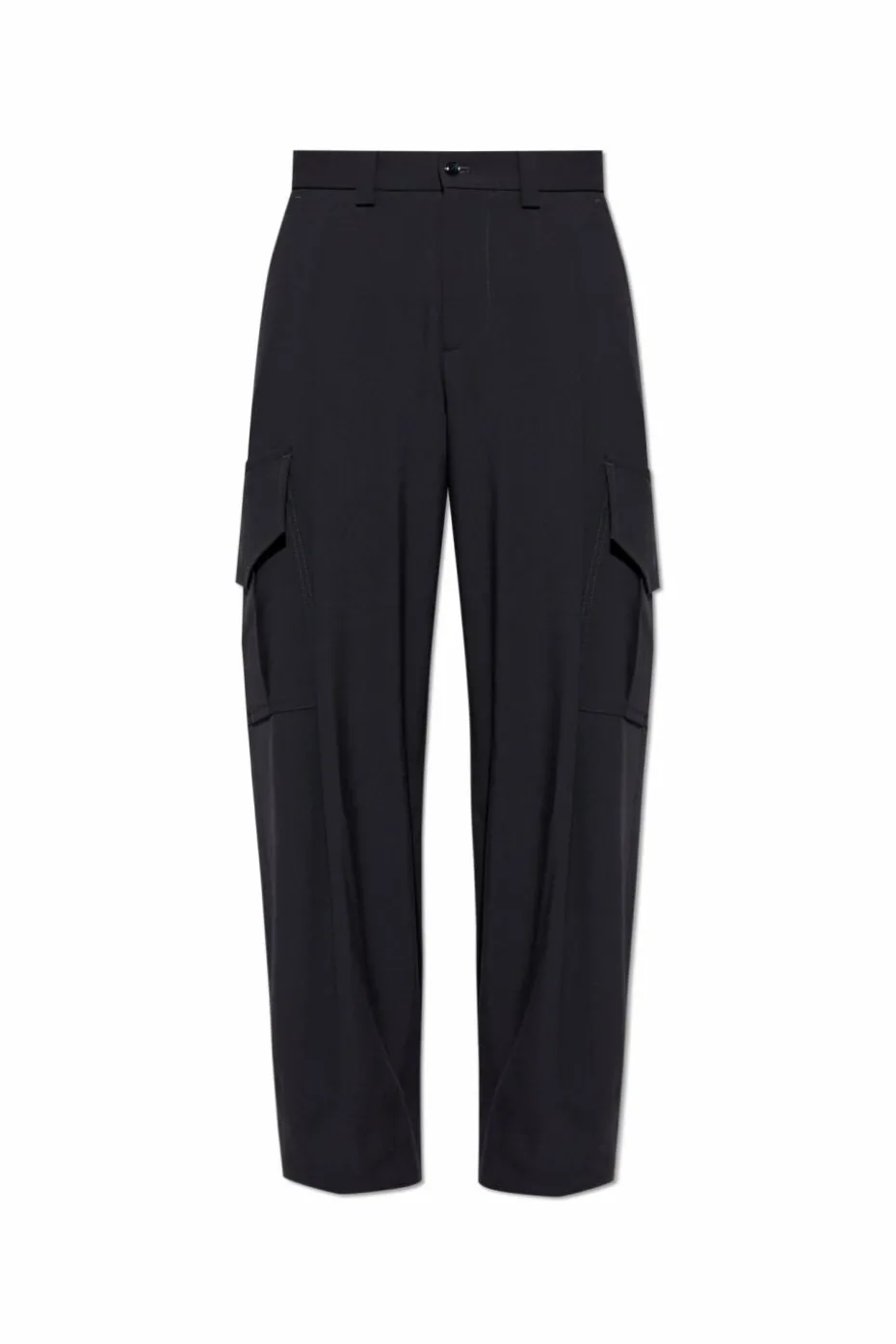 Giorgio Armani GRANATOWY Spodnie typu `cargo`