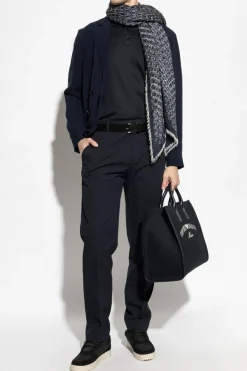Giorgio Armani GRANATOWY Dwurzędowa marynarka