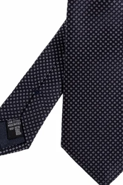 Giorgio Armani GRANATOWY Jedwabny krawat
