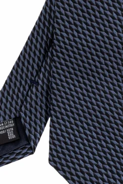 Giorgio Armani GRANATOWY Jedwabny krawat