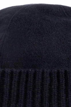 Giorgio Armani GRANATOWY Wełniana czapka