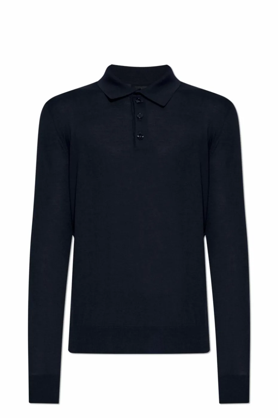 Giorgio Armani GRANATOWY Wełniany sweter