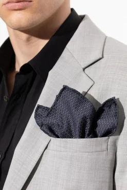 Giorgio Armani GRANATOWY Jedwabna poszetka