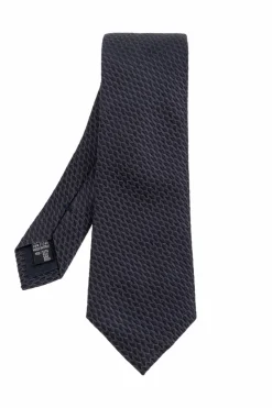 Giorgio Armani GRANATOWY Jedwabny krawat