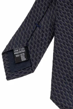Giorgio Armani GRANATOWY Jedwabny krawat