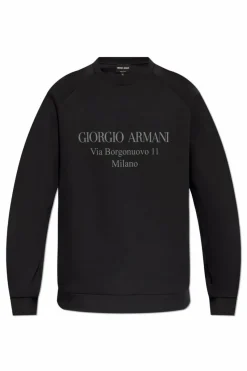 Giorgio Armani SZARY Bluza z logo