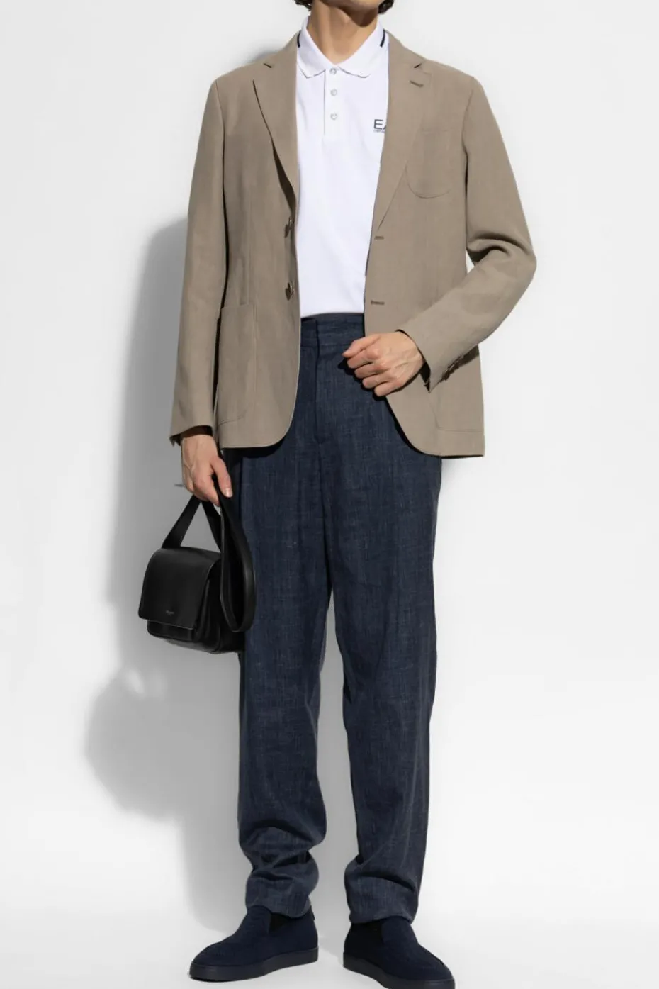 Giorgio Armani SZARY Marynarka z kieszeniami