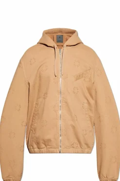 Givenchy beżowy Kurtka z kapturem
