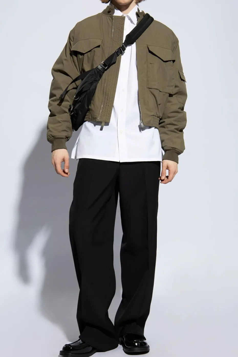 Givenchy BIAŁY Koszula z wyszytym logo