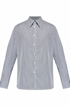 Givenchy BIAŁY Koszula ze wzorem w paski