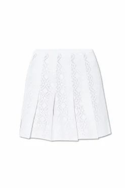 Givenchy BIAŁY Plisowana spódnica