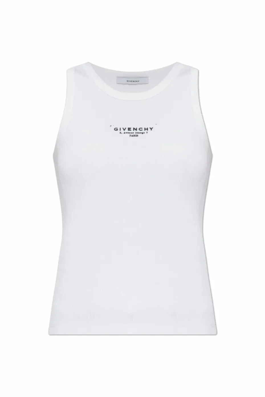 Givenchy BIAŁY Top z nadrukowanym logo