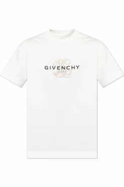 Givenchy BIAŁY T-shirt z logo