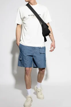 Givenchy BIAŁY T-shirt z logo