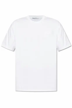 Givenchy BIAŁY T-shirt z naszywką z logo