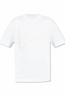 Givenchy BIAŁY T-shirt z okrągłym dekoltem