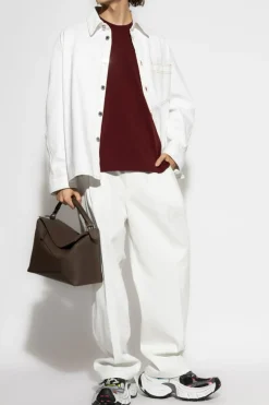 Givenchy BORDO T-shirt z naszywką z logo