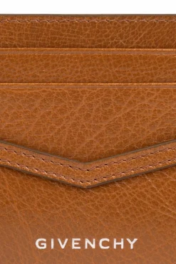 Givenchy BRĄZOWY Etui na karty z logo