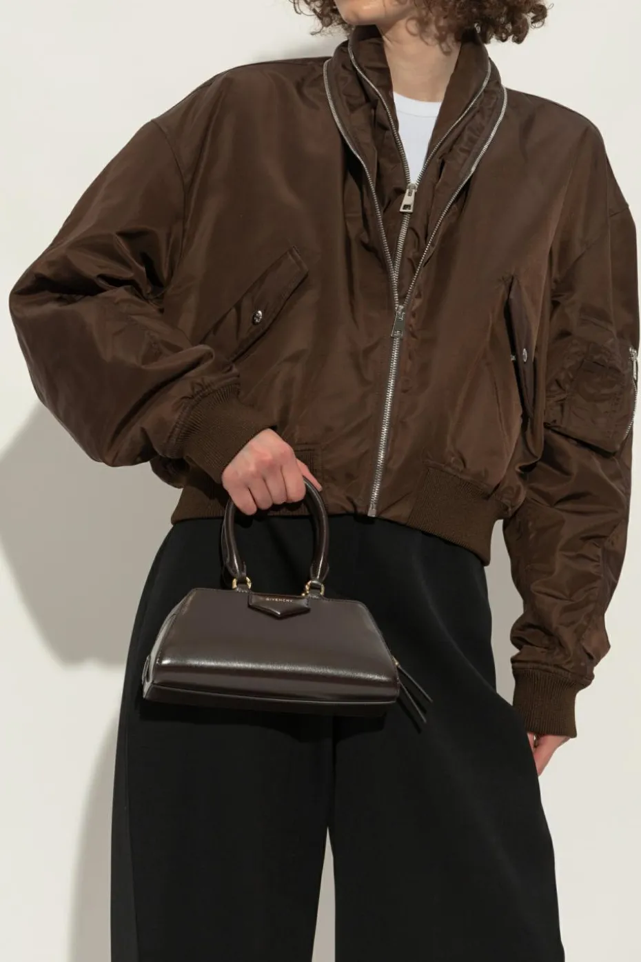 Givenchy BRĄZOWY Torba do ręki `Antigona Mini`