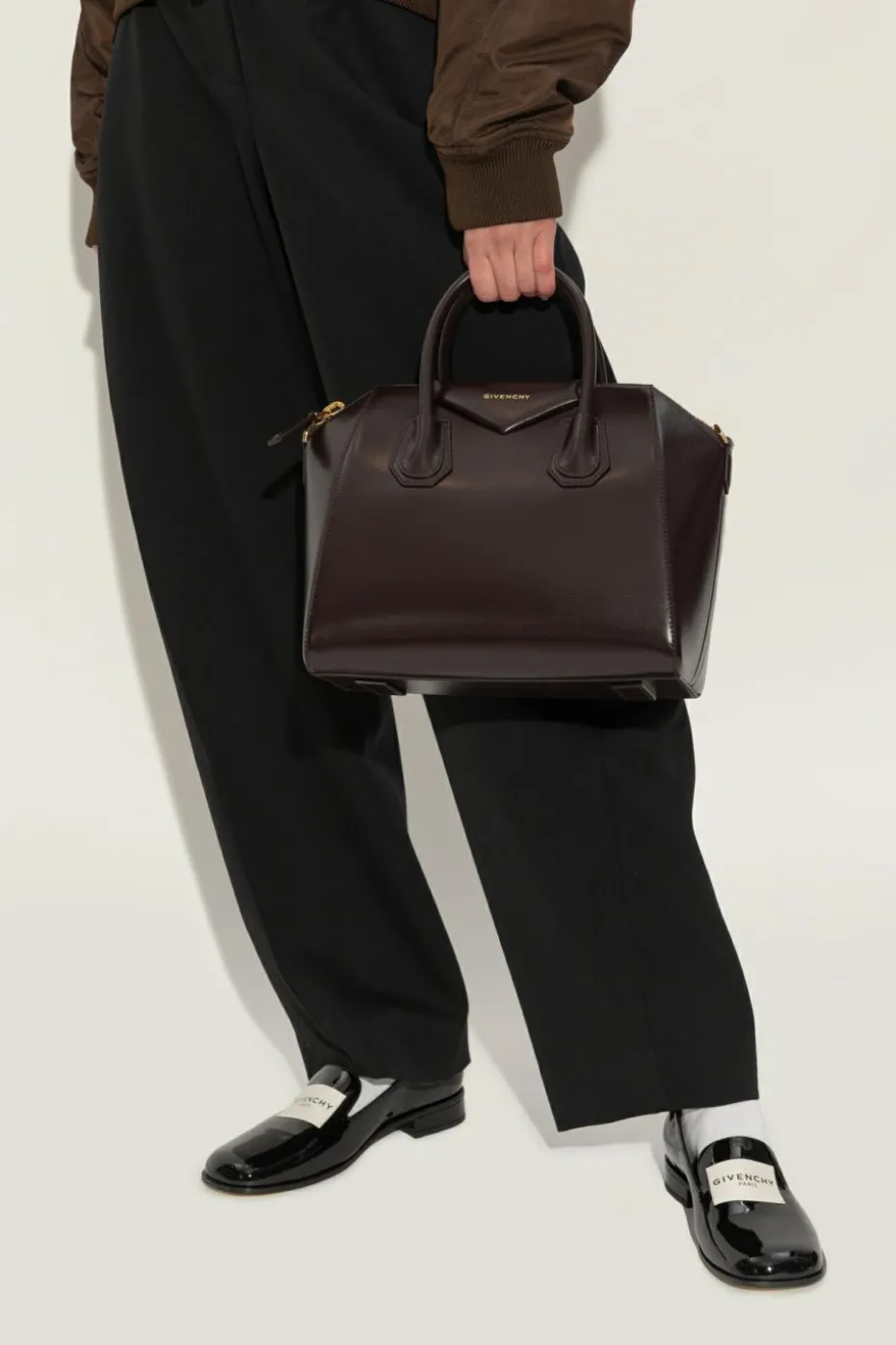 Givenchy BRĄZOWY Torba do ręki `Antigona Small`