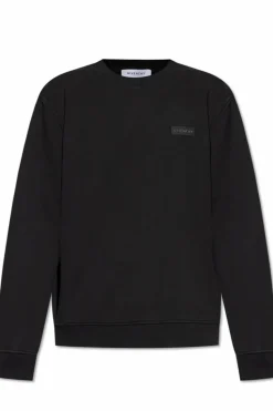 Givenchy CZARNY Bluza z naszywką z logo