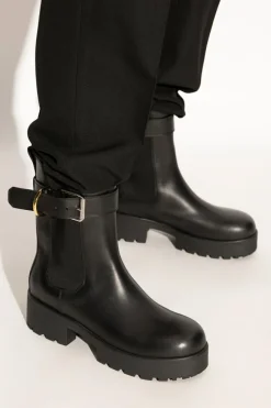 Givenchy CZARNY Botki z logo