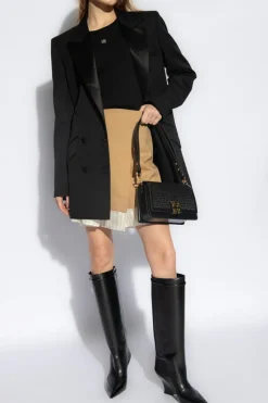 Givenchy CZARNY Dwurzędowa marynarka